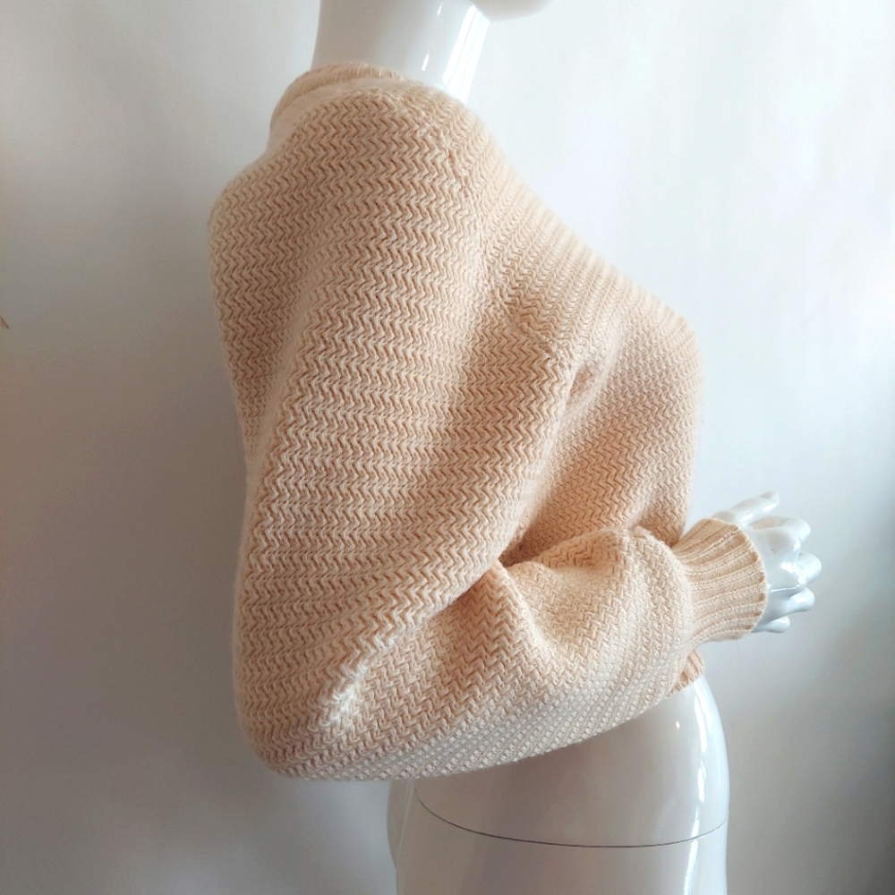 Alaía Knitted Wool Cropped Top Sweater